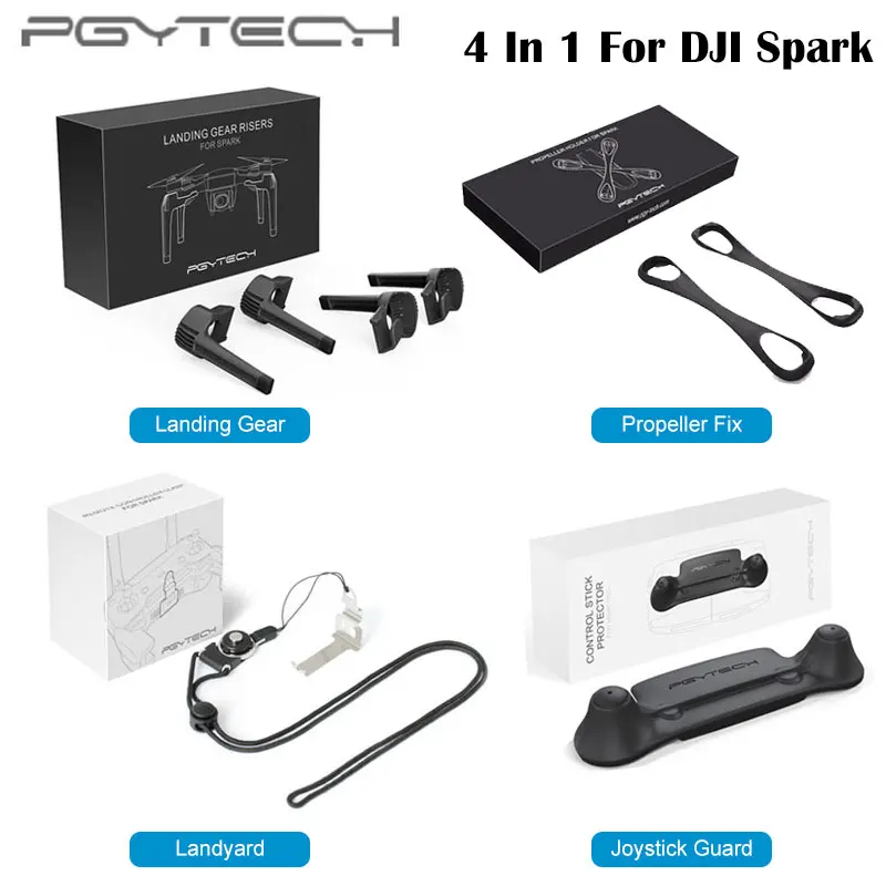 

PGYTECH DJI SPARK Remote Control Guard /Controller Landyard/ Landing Gear/Propeller Holder/Lens Cap For DJI Spark drone