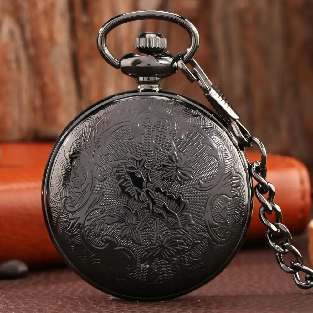 Noctilucent Fluorescent Open Face Arabic Numerals Quartz Pocket Watch Chain Luminous Pendant Jewelry Clock Gifts Men Women Kids quartz watch pocket watch