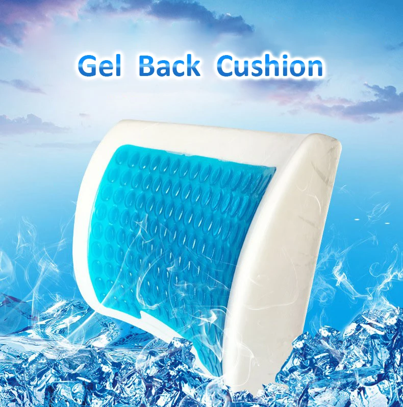 PurenLatex Silicone Gel Memory Foam Cool Chair Cushion Concave Waist Spine Support Seat Pad Summer Chair Slow Rebound Saddle Mat (1)