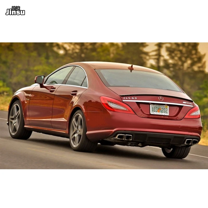 Спойлер для багажника AMG из ПУ кожи benz cls class cls300 400 cls350 cls500 2012 2017 W218 cls63|Спойлеры и