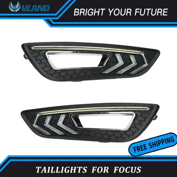 

Car LED Daytime Day for Ford Focus 2015 2016 2017 LED DRL Turn Indicator Signal Daytime Running Fog light Cover