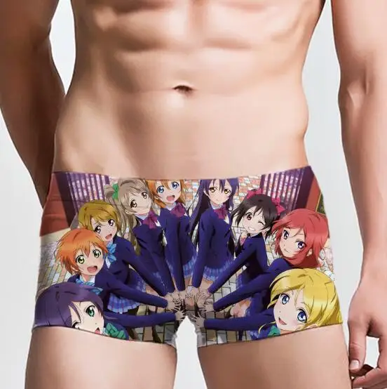 Стиль love live! Мужские трусы боксеры lovelive FGO подарочное нижнее белье для