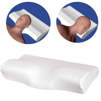 

Memory Foam Bedding Pillow Neck protection Slow Rebound Memory Foam Butterfly Shaped Pillow Health Cervical Neck size in 50*30CM