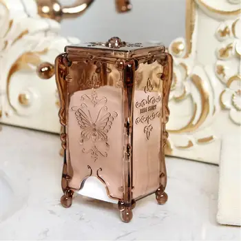 

Vintage Dust Proof Cosmetic Cotton Pad Pull Out Dispenser Container Storage Box Makeup Desktop Tool Jewelry Case Container New