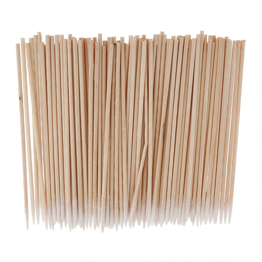 100Pcs 7cm Microblading Super Fine Micro Brushes Cotton Swabs Lint Free Tattoo Permanent Makeup Cotton Buds Supplies