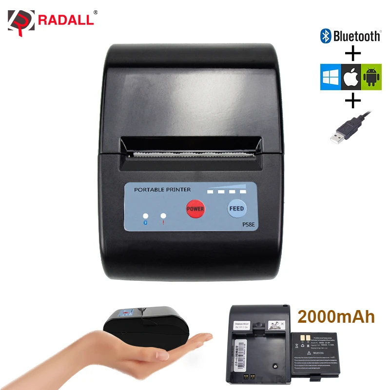 portable thermal receipt printer
