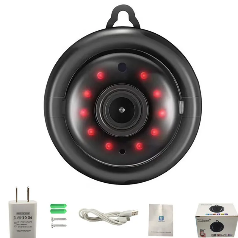 

V380 Hanger Mini Camera 1080p HD IP Camera US UK AU EU Hanger Wifi Mini Camera Wifi Camera Mini Camera Wireless IR Night Vision