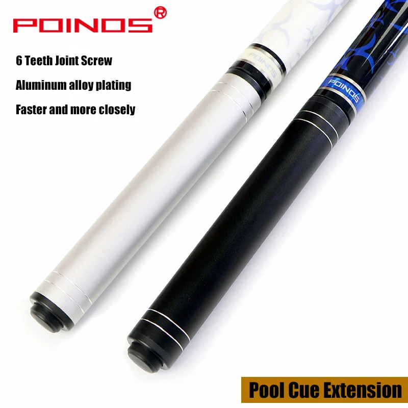 

Original Pool Cue Extension POINOS Professional Extension 2 Colors Opition Easy Carrying Fashion Convenient Billiard Accessories
