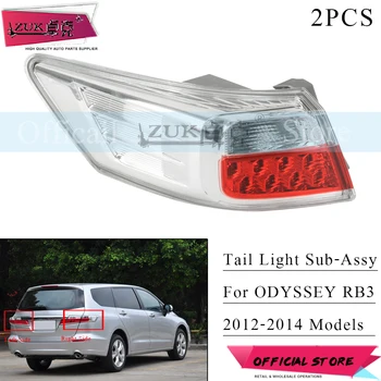 

ZUK 2PCS Outer Rear Taillight Taillamp Brake Lamp Stop Light Tail Light Tail Lamp LED For HONDA For Odyssey RB3 2012 2013 2014