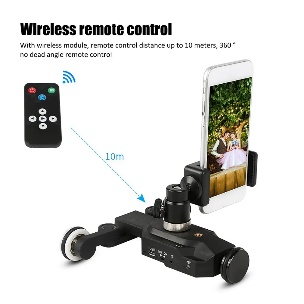 

Mini Track Slider Wireless Remote Control Motorized Camera Slide Video for Canon Nikon Sony DSLR Camera Smartphone
