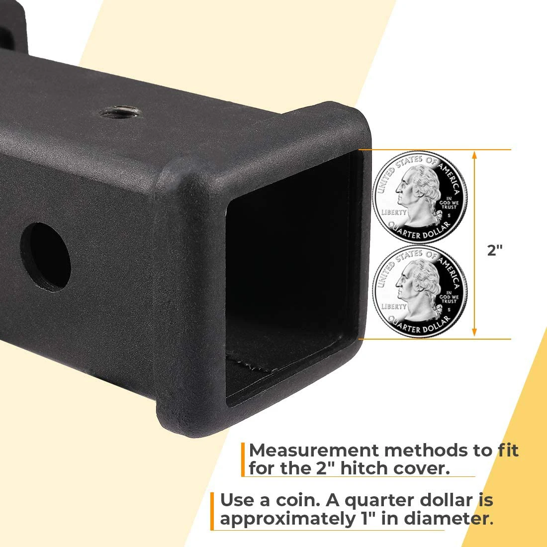 Trailer Hitch Cover 2 Inch Trailer Hitch Cover Tube Cover Plug Cap For Toyota Subaru