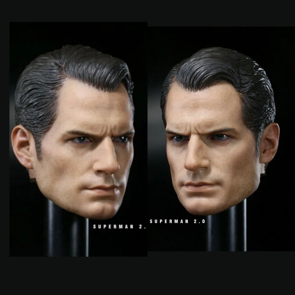 1/6 Scale Henry Cavill Superman Head Sculpt Carved Fit 12'' Aktionsfigur 