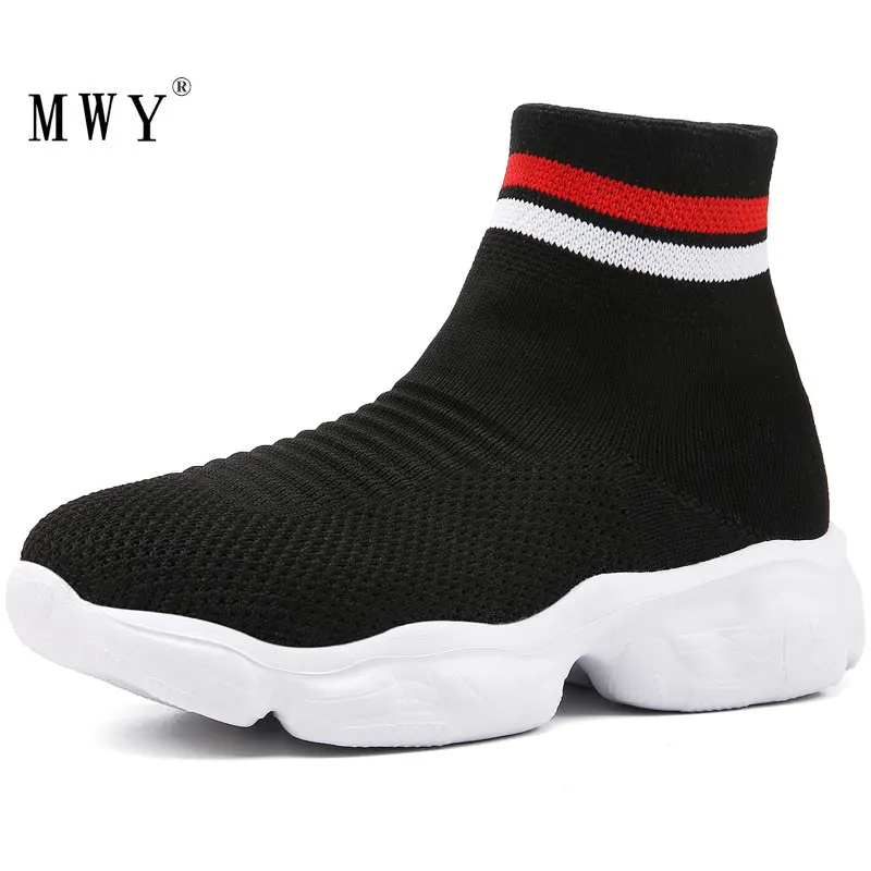 Sneakers Kids Socks Casual-Shoes Girls Boys Fashion Children Toddler Boy Mesh Solid Flying