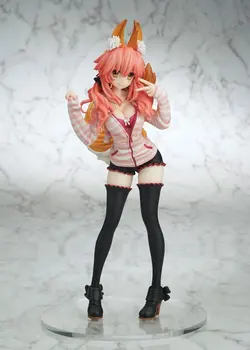 

24cm Fate/EXTRA CCC Caster Casual Wear ver Tamamonomae Action Figure PVC Collection Model toys brinquedos for christmas gift