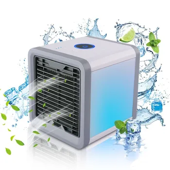 

Home Mini Air Conditioner Portable Air Cooler 7 Colors LED USB Cooler Fan Air Cooling Fan Rechargeable Fan For Office Room