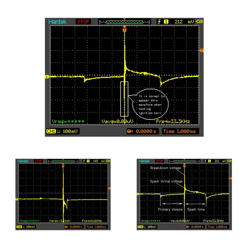 HT25COP Automotive Oscilloscoop  Sonde. 应用参数