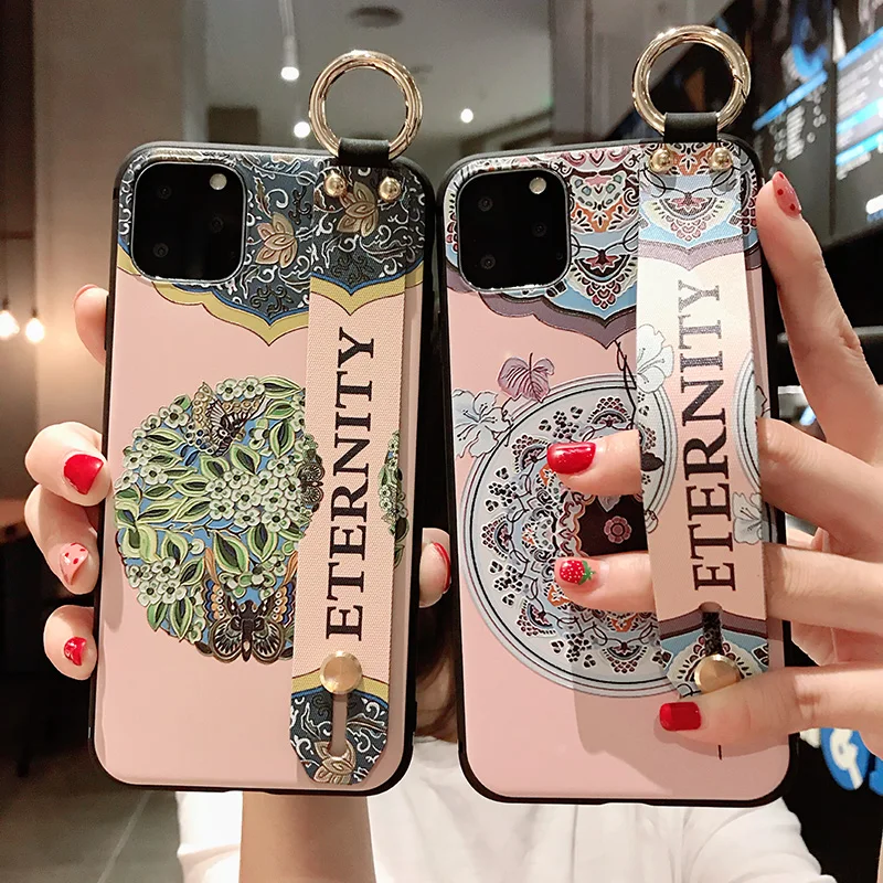 

Wrist Strap Soft TPU Phone Case For Xiaomi Mi 5X 6X 8 9 CC9 A1 A2 A3 Lite Redmi 4X Note 5 5A 6 7 8 K20 Pro Cover Coque Funda