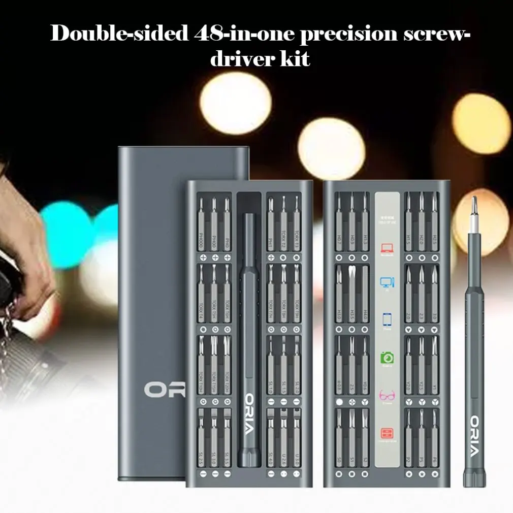

48-In-1 Precision Aluminum Alloy Screwdriver Set Portable Professional Tool Daily Use Hand Tool Kit