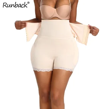 

Women High Waist Body Shaper Padded Butt Lifter Firm Control Shapewear Boyshorts Bottom Underwear Waist Butt Enhance Panties