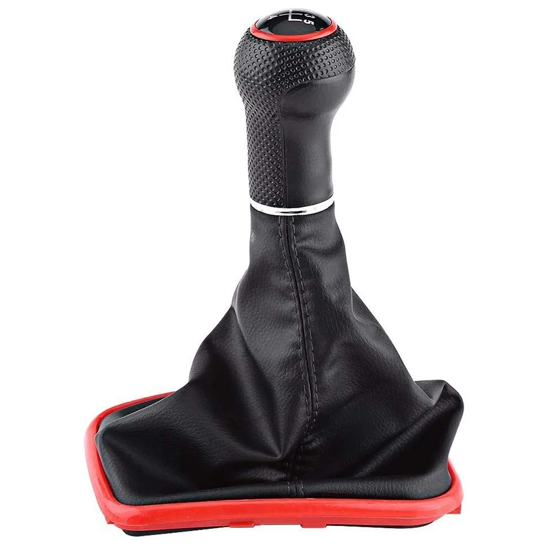 5 Speed Shift Boot Gear Shifter Knob Gaitor Boot Kit for Jetta Bora