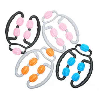 

Fitness 5 Wheels Shaft Ring Leg Clamp Massager Rolling Wheel Massage for Yoga 667D