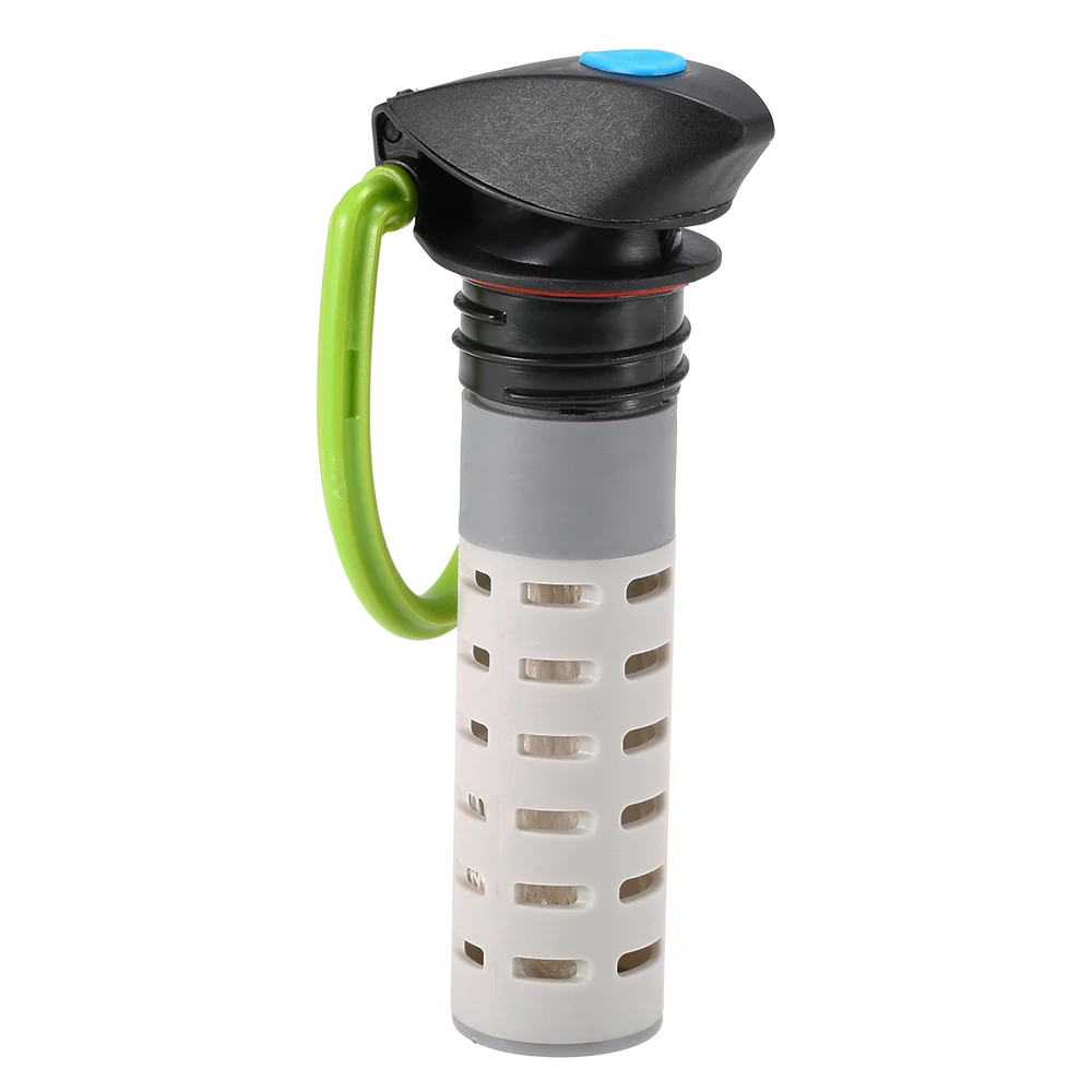 750ml BPA Free Foldable Flexible Water Filter Bag Bladder Water Filtration Bottle with Carabiner for Outdoor Emergency Survival
