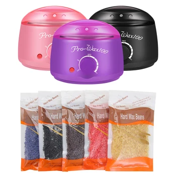 

Wax Heater Warmer Hair Removal Depilatory Home Waxing Kit Beans For Full Body