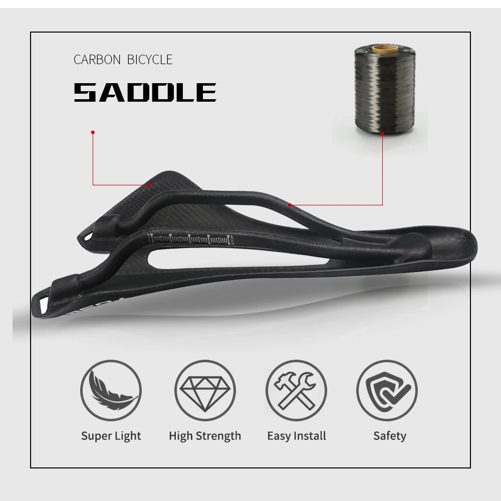 Bicycle Saddle Full Carbon Fiber Road MTB
