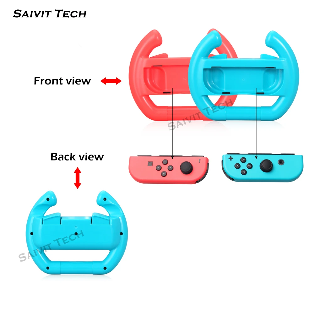 Рукоятка-держатель для руля, 2 шт., панель управления с индикатором уровня заряда батареи для nintendo Switch Joy-con