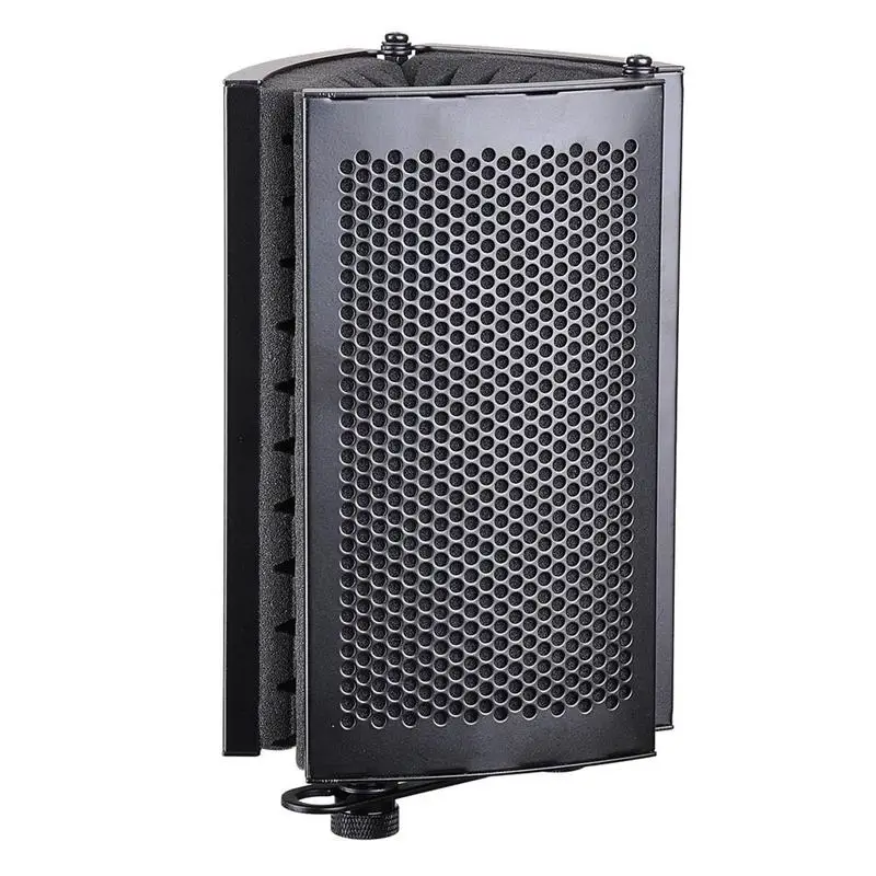 Folding Studio Microphone Isolation Shield Recording Sound Absorber Foam Panel