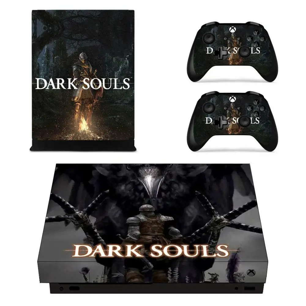 Dark Souls стикер s для Xbox One X виниловые наклейки на кожу Наклейки Обложка Pegatinas для Xbox one X консоли пульта дистанционного управления скины