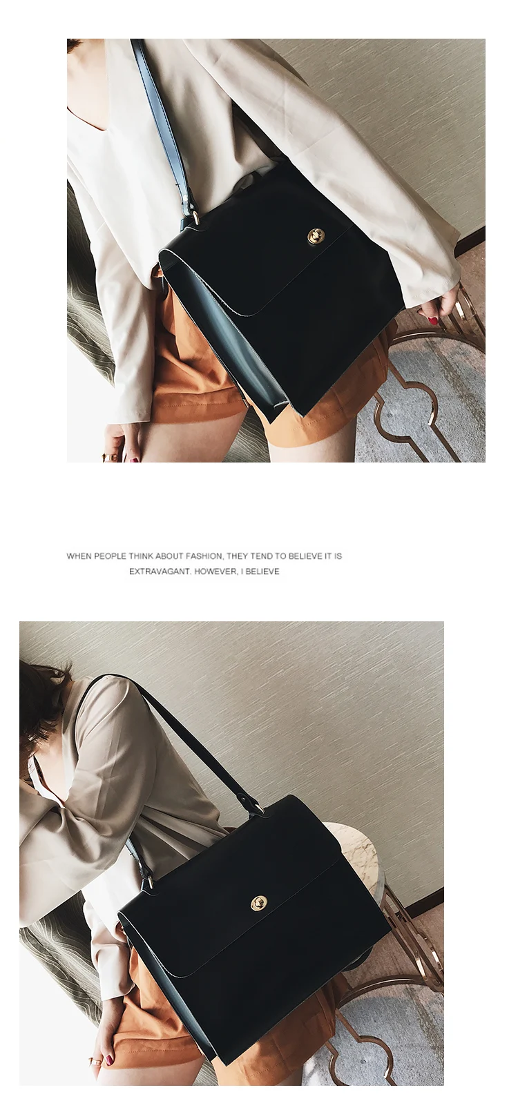 Ретро женский портфель, сумка через плечо, модная женская большая сумка, из искусственной кожи, женская дизайнерская сумка