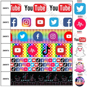 

5 Yards Grosgrain/Satin 25mm/38mm/50mm/75mm Brand Ribbon 30 Pcs Planar Resins for DIY Hair Bow Decorations