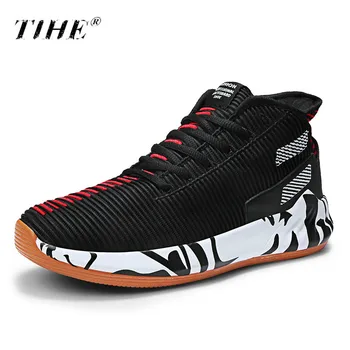 

2019 Hot Men Jordan Basketball Shoes Air Cushion Basketball Sneakers Anti-skid High-top Couple Shoes Breathable Basketball Boots