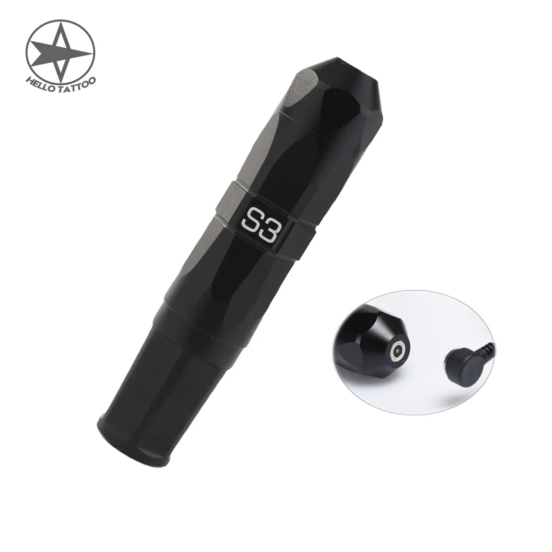 

HELLO Tattoo Pen Rotary Machine Gun Coreless Motor Strong Quiet Magnetic Connection Tattoo Supply Permanent Makeup Pen