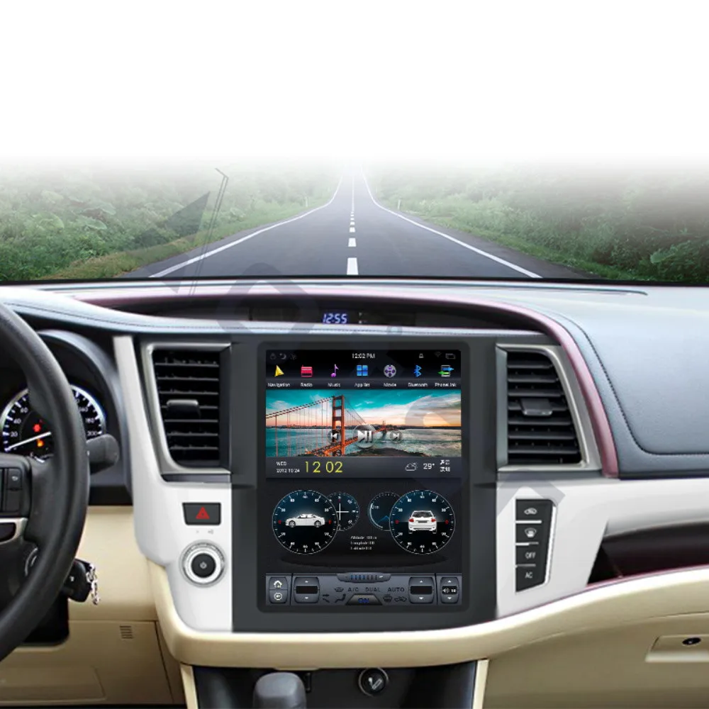 

Android 9 For Toyota Highlander 2014 - 2019 GPS Navigaiton Car Radio Multimedia DVD Video Player Tesla Big Screen Stereo Carplay