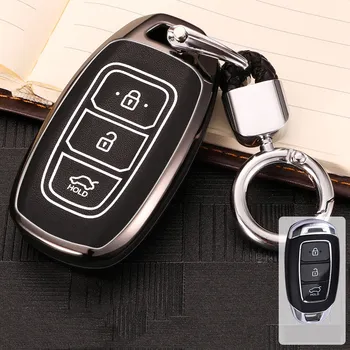 

Car Key Case Cover For Hyundai I10I20I30 Tucson Creta IX20IX25IX35 Sonata Verna Solaris Santa Elantra Mistra HB20 Accessories
