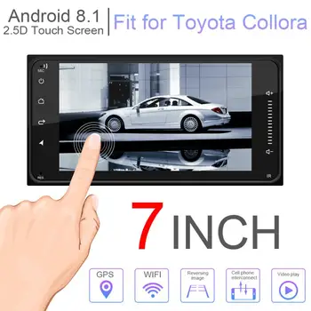 

2 DIN 7 Inch Android 8.1 HD Capacitive Touch Screen Car MP5 Player Support DVR MirrorLink/FM Function / CarLife Fit for Toyota