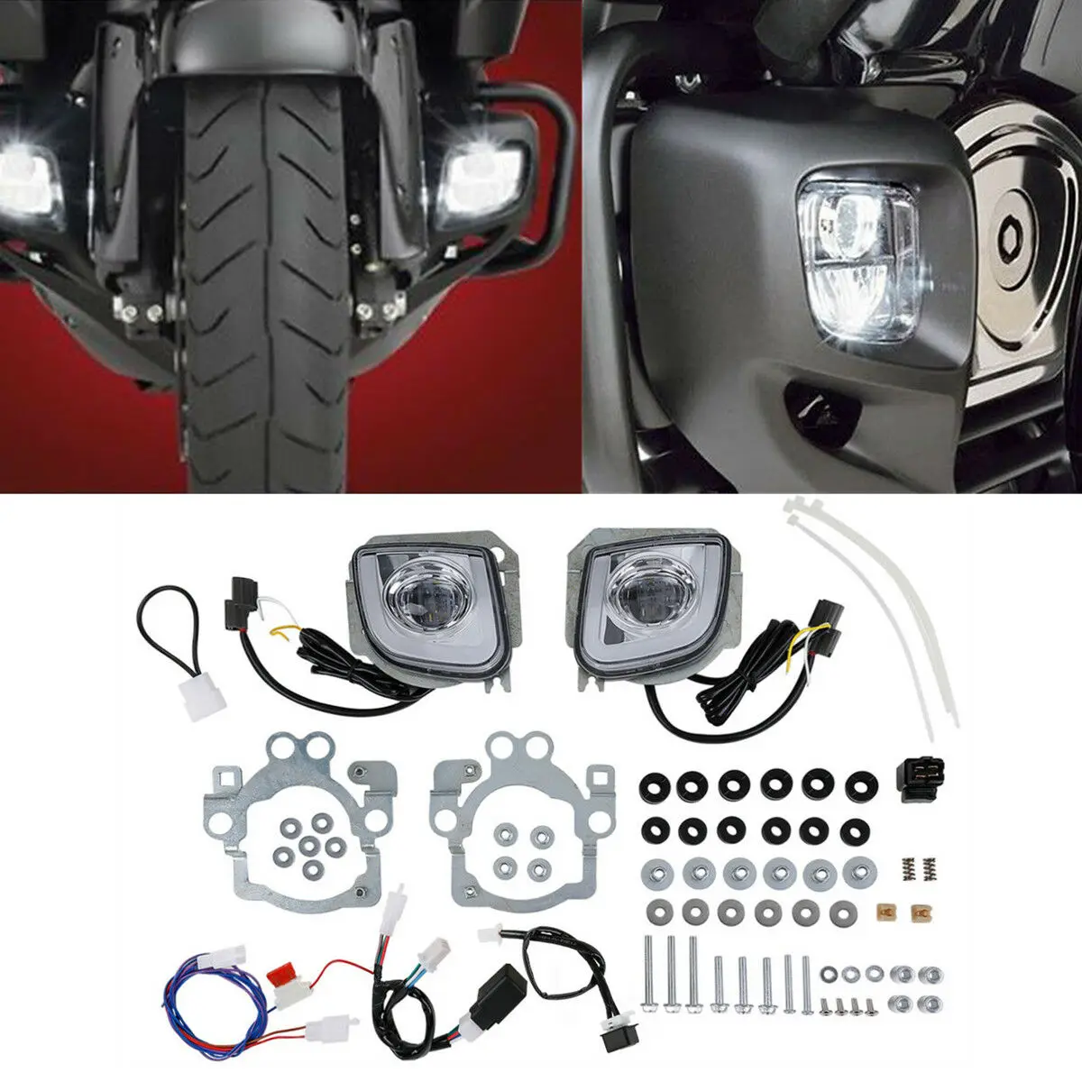 

Motorcycle Driving Fog Light Kit For Honda Goldwing GL1800 2012-2017 F6B 2013-2017 Valkyrie 1800 2014-2015