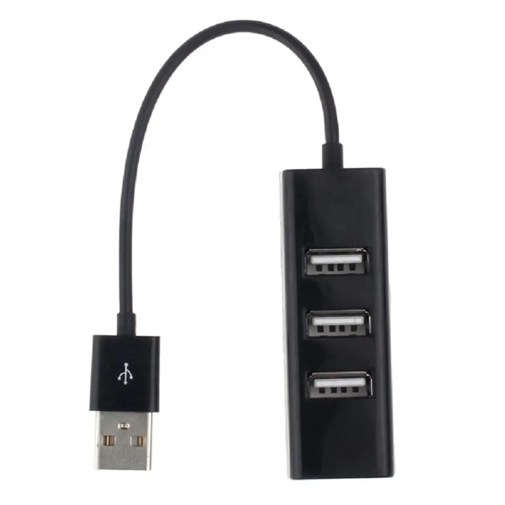 4-Порты и разъёмы USB 2,0 концентратор ж/высокое Скорость адаптер ON/OFF переключатель для ПК сплиттер