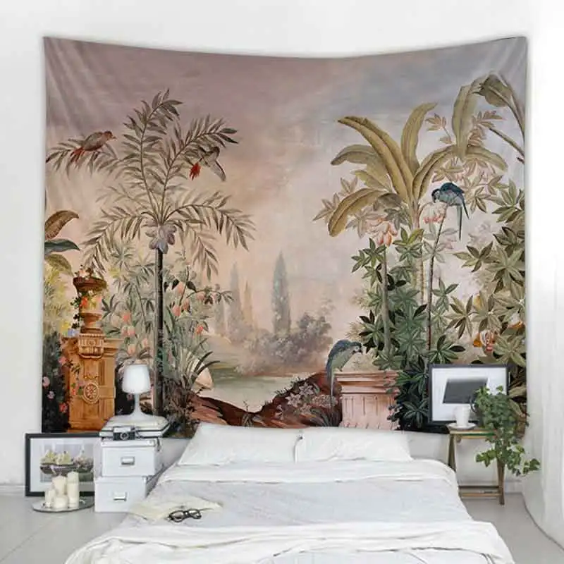 

Nordic Rainforest Mandala Decoration Tapestry Bohemian Hippie Wall Decoration Tapestry Bedroom Dormitory Tapestry