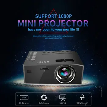 

UC18 TFT LCD Portable Home Mini HD Projector TV Home Multi-Media Player Theater Home Cinema Projector