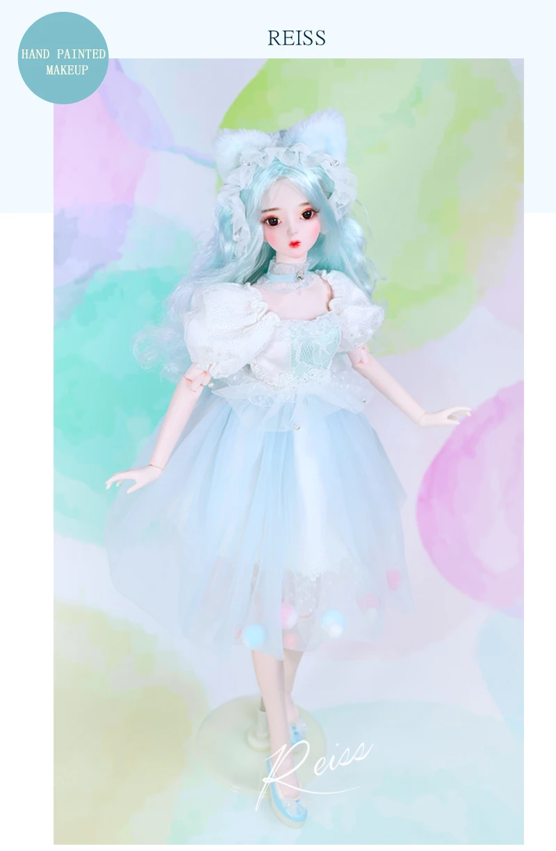DBS 1/3 bjd кукла 62 см шарнир тела обувь и платье для куклы головной убор мечта фея SD