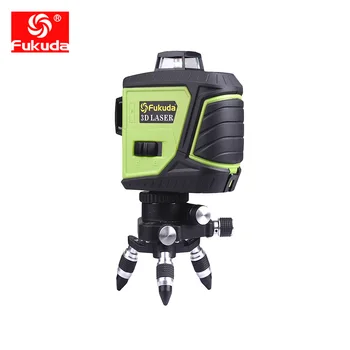 

Fukuda Brand 12Lines 3D 3GX Laser Level Self-Leveling 360 Horizontal And Vertical Cross Super Powerful GREEN Laser Beam