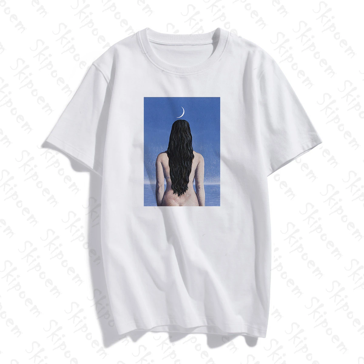 

2020 Fashion T shirt Funny Surrealist Couple Art Custom Cotton O Neck T Shirt Plus Size Short Sleeve Brand Female T Shirt Unisex