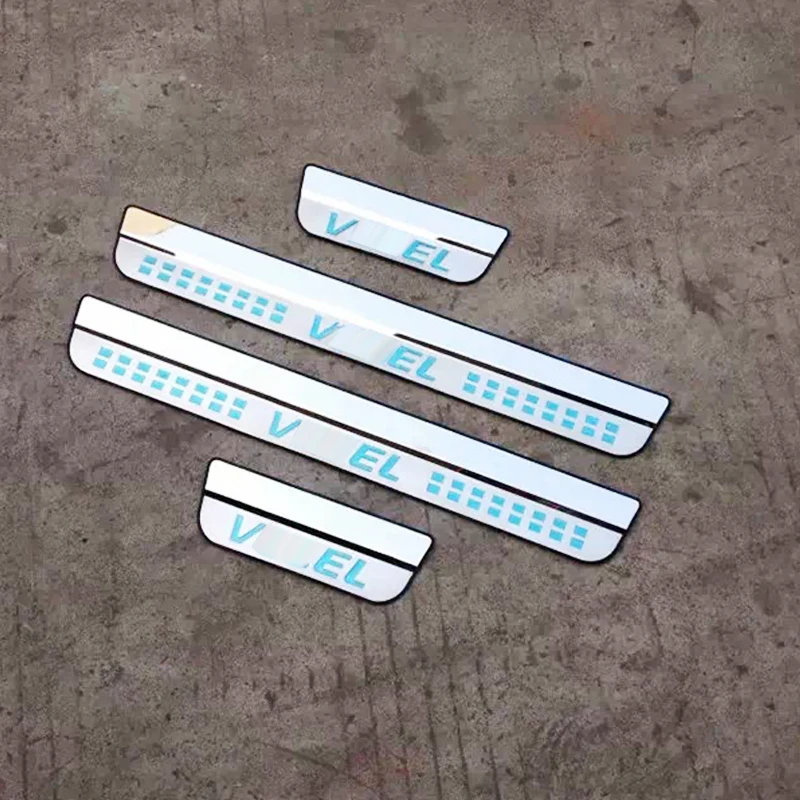 

Stainless Steel For Honda Vezel 2014-2020 accessories Door Sill Scuff Plate Guard Pedal Protector Cover Trim Car Styling 4pcs