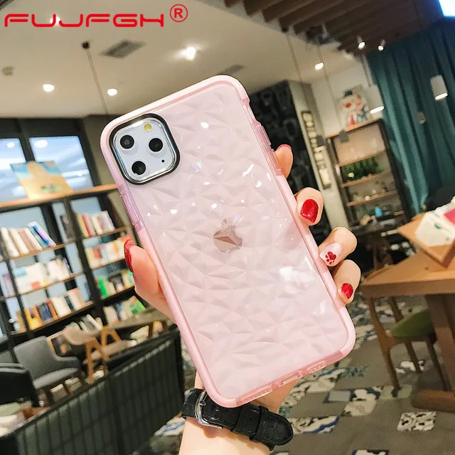 Pink Роскошный Желейный чехол для телефона iPhone 11 Pro Max X XR XS MAX 7 8 6 6S Plus 5 SE двойной цвет мягкий ТПУ прозрачный противоударный чехол - Цвет: Pink