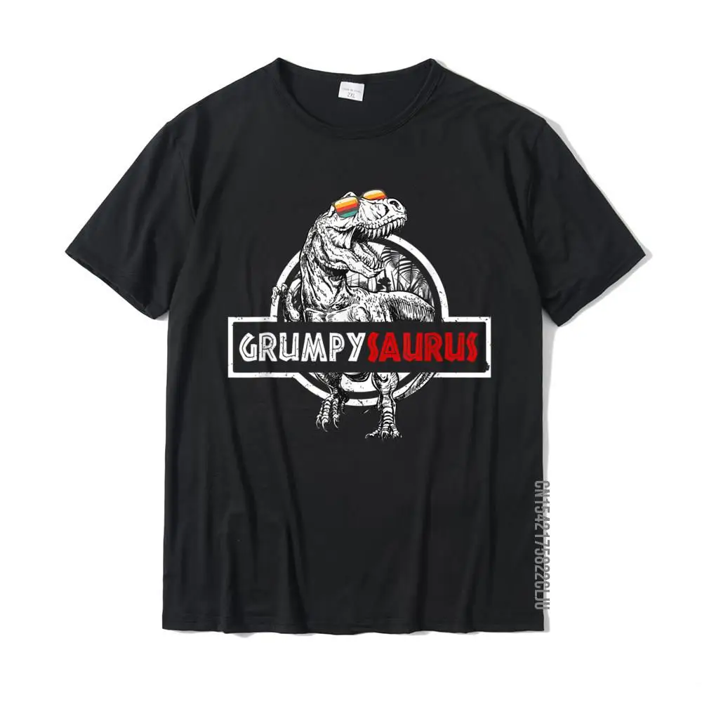 Normal Party Family Short Sleeve NEW YEAR DAY Tops T Shirt Cute Crewneck Cotton Fabric T-shirts Man T-shirts Drop Shipping Grumpysaurus T Shirt Fathers Day Gifts T Rex Daddy Saurus T-Shirt__34553 black