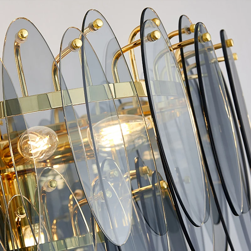 Modern Leaf Luxury Art Double-Layer Circular Chandelier 6 Modern Leaf Luxury Art Double-Layer Circular Chandelier 6