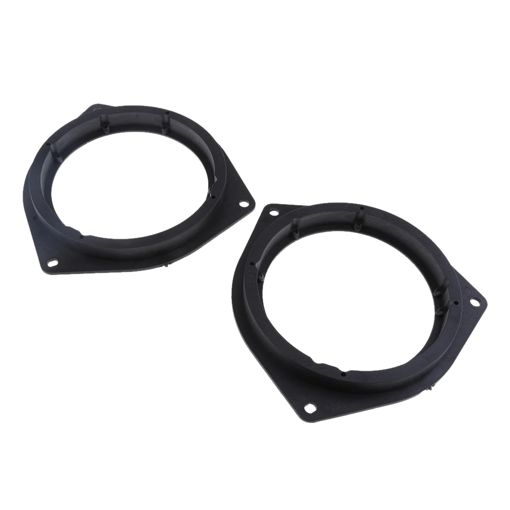6.5Inch Car Speaker Spacers Adapter Black Plastic Mount Bracket Ring for Toyota / Corolla / Crown / BYD 2cm Depth 2 Pcs